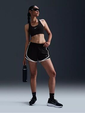 Nike Dri-FIT Tempo Mid-Rise Brief-Lined Running Shorts Black Small